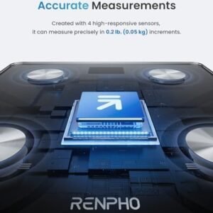 RENPHO Smart Scale for Body Weight, FSA HSA Eligible, Digital Bathroom Scale BMI Weighing Bluetooth Body Fat Scale, Body Composition Monitor Health Analyzer with Smartphone App, 400 lbs – Elis 1