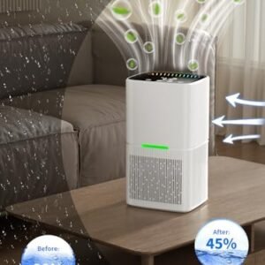 Dehumidifier, 54 OZ (500 sq.ft) Dehumidifiers for Home, Small Dehumidifier for Basement with Auto Shut Off, Auto Defrost, Sleep Mode, Timing, Quiet Dehumidifier for Bedroom, Bathroom, Closet