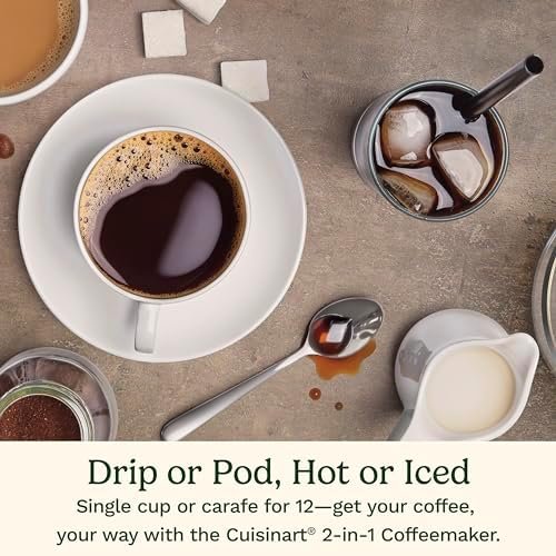 Cuisinart Coffee Maker, 12-Cup Glass Carafe, Automatic Hot & Iced Coffee Maker, Single Server Brewer, Stainless Steel, SS-16 - Image 5