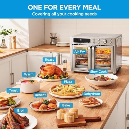 Midea Flexify French Door Toaster Oven Air Fryer Combo, 26.4 QT, Extra Large Air Fryer Countertop Oven 10-in-1 Combo, 25% Faster Cooking and 90% Less Oil, Stainless Steel - Image 7