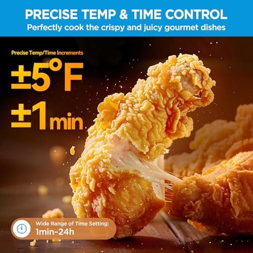 Midea Flexify French Door Toaster Oven Air Fryer Combo, 26.4 QT, Extra Large Air Fryer Countertop Oven 10-in-1 Combo, 25% Faster Cooking and 90% Less Oil, Stainless Steel - Image 9