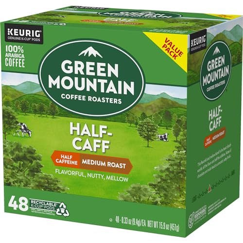 Green Mountain Coffee Roasters Half Caff, Single-Serve Keurig K-Cup Pods, Medium Roast Coffee Pods, 48 Count - Image 14