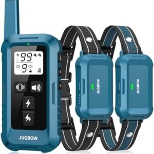 Jugbow Dog Shock Collar 2 Dogs - 4200FT Dog Training Collar with Remote, IPX8 Waterproof E Collar for Dogs Training Rechargeable Collars for Large Medium Small Dogs (10-120lbs)