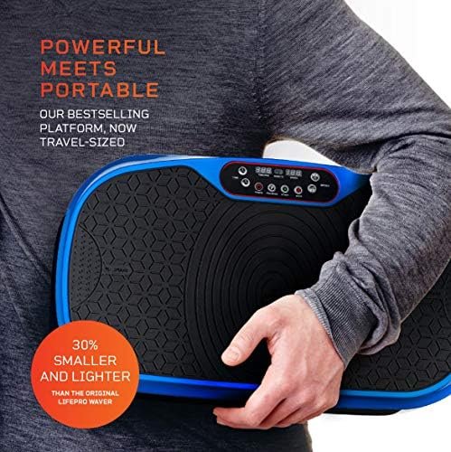 Lifepro Waver Mini Vibration Plate - Whole Body Vibration Platform Exercise Machine - Home & Travel Workout Equipment for Weight Loss, Toning & Wellness - Max User Weight 260lbs - Image 3