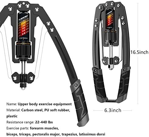 EAST MOUNT Twister Arm Exerciser - Adjustable 22-440lbs Hydraulic Power, Home Chest Expander, Shoulder Muscle Training Fitness Equipment, Arm Enhanced Exercise Strengthener. - Image 7