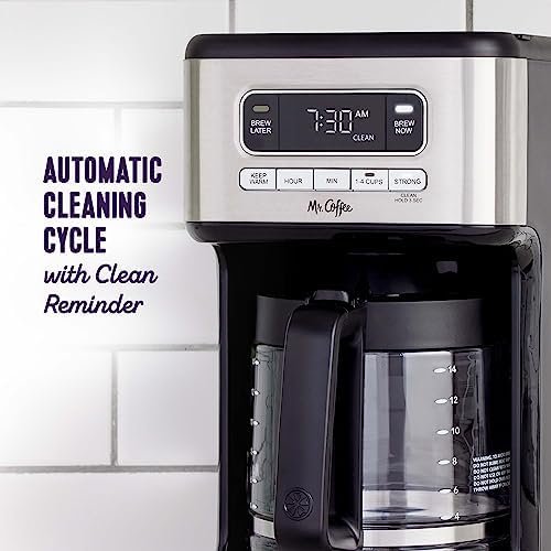 Mr. Coffee 14 Cup Programmable Coffee Maker, Stainless Steel - Image 4