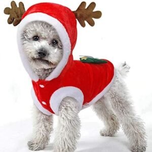 Pet Dog and Cat Christmas Clothes Costume, Large