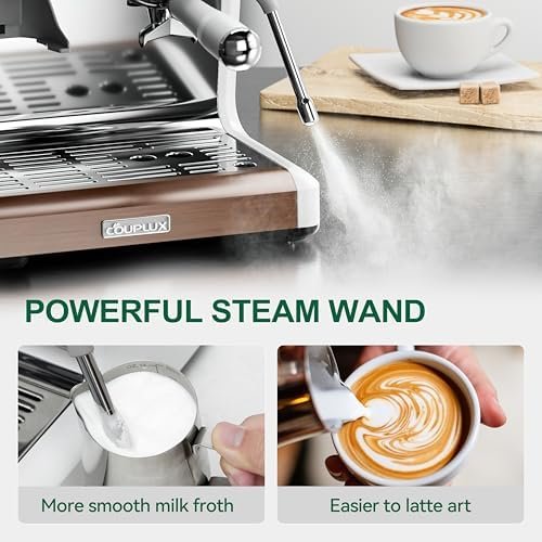 Espresso Machine with Grinder, Professional Coffee and Espresso Maker Combo, Dual Boiler 20 Bar Expresso Coffee Machines with Steam Wand Barista Kit, Cafe Espresso Machine for Cappuccino Latte - Image 6