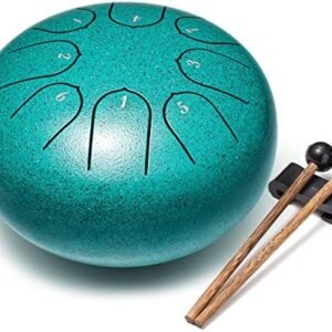 Steel Tongue Drum Musical Instruments: 6 Inch 8 Notes Metal Hand Drums