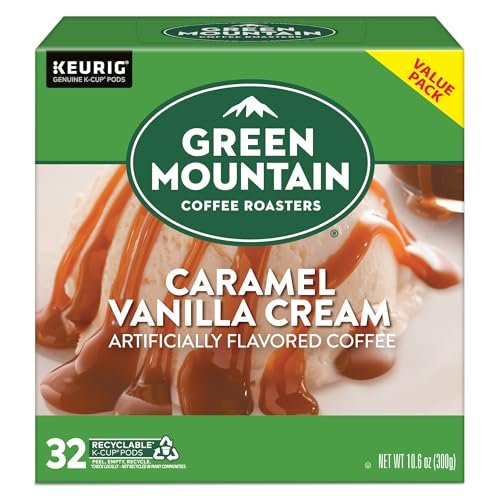 Green Mountain Coffee Roasters Caramel Vanilla Cream, Single-Serve Keurig K-Cup Pods, Flavored Light Roast Coffee Pods, 32 Count - Image 11