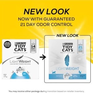 Purina Tidy Cats Low Dust, Multi Cat, Clumping Cat Litter Odor Control Formula, LightWeight Glade Clear Springs – 17 lb. Box