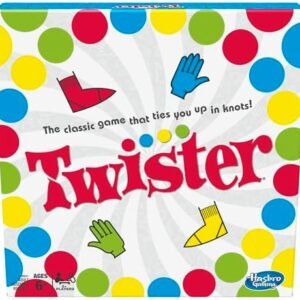 Hasbro Twister Party Classic Board Game for 2 or More Players,Indoor and Outdoor Game for Kids 6 and Up,Packaging May Vary
