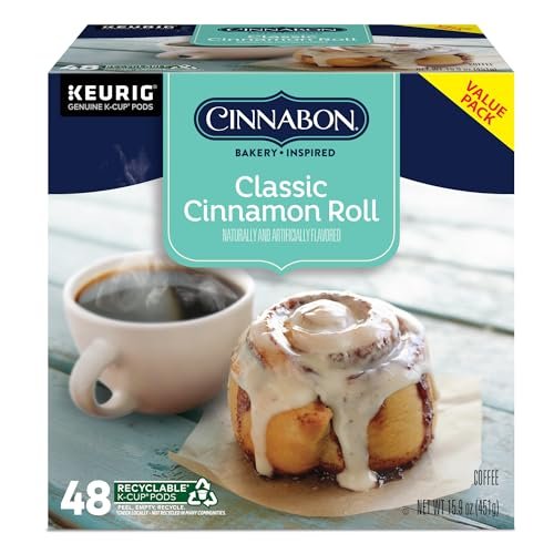 Cinnabon Classic Cinnamon Roll Keurig Single-Serve K-Cup Pods, Light Roast Coffee, 48 Count - Image 8
