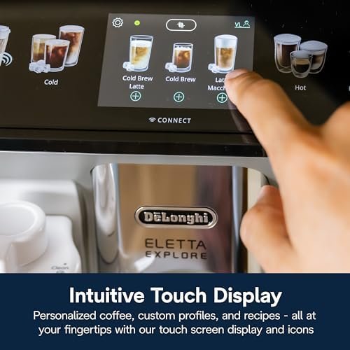 De'Longhi Eletta Explore Espresso Machine with Cold Brew, Automatic Hot & Cold Milk Frother for 50+ One Touch Recipes, Built-in Grinder, ECAM45086S - Image 6
