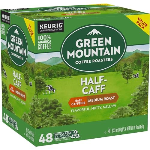 Green Mountain Coffee Roasters Half Caff, Single-Serve Keurig K-Cup Pods, Medium Roast Coffee Pods, 48 Count - Image 13