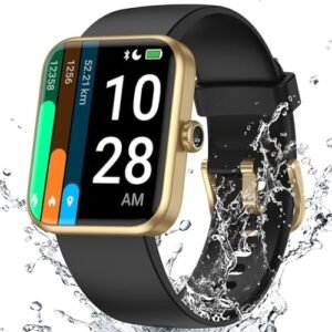 40mm Small Smart Watch for Women, 50 Meters Waterproof Sport Step Counter, Fitness Tracker Watch with Heart Rate Blood Oxygen Monitor, Alexa-Built in Smartwatch Pedometer Digital Watch