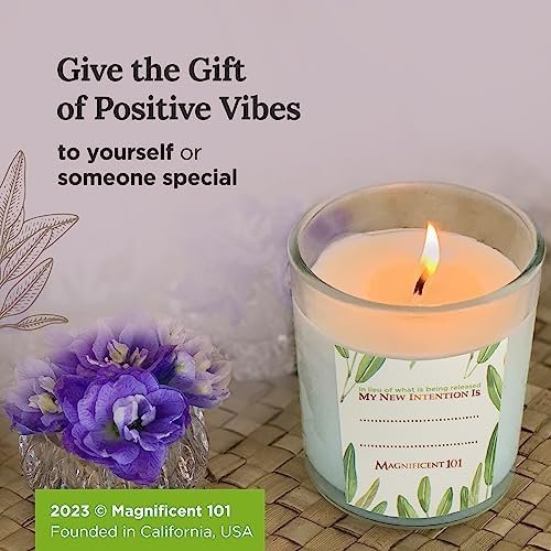Magnificent 101 Set of 3 Long Lasting Pure Sage Smudge Candles, 42 Hour Burn - 3.5 Oz Each, Made of Soy Wax Candle for House Energy Cleansing, Meditation & Manifestation - Image 6