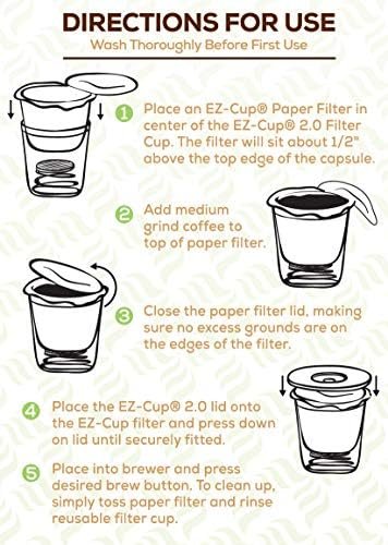 Perfect Pod EZ-Cup Disposable Paper Filters with Patented Lid Design for Reusable Coffee Pods 4-Pack (200 Filters) - Image 8