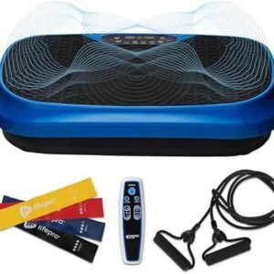 Lifepro Waver Mini Vibration Plate - Whole Body Vibration Platform Exercise Machine - Home & Travel Workout Equipment for Weight Loss, Toning & Wellness - Max User Weight 260lbs