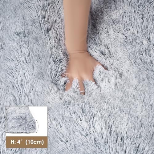 EHEYCIGA Fluffy Dog Crate Bed for Medium Dogs, Plush Faux Fur Dog Crate Pad, Calming Anti Anxiety Medium Dog Bed for Crate, Washable Soft Warm Dog Crate Mat with Non-Slip Bottom - Image 5