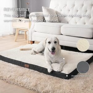 Bedsure Dog Bed for Large Dogs – Big Orthopedic Dog Bed with Removable Washable Cover, Egg Crate Foam Pet Bed Mat, Suitable for Dogs Up to 65 lbs