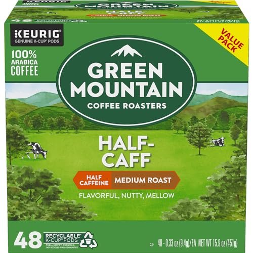 Green Mountain Coffee Roasters Half Caff, Single-Serve Keurig K-Cup Pods, Medium Roast Coffee Pods, 48 Count - Image 11