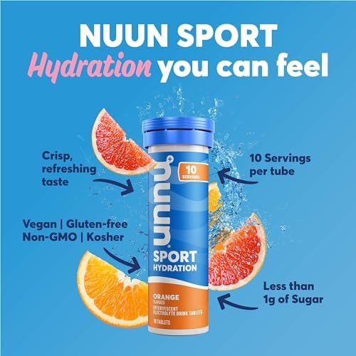 Nuun Sport Electrolyte Tablets - Dissolvable in Water, Mixed Citrus Berry Flavors, 5 Essential Electrolytes for Hydration, 1g Sugar Drink Mix, Vegan, Non-GMO, 4 Pack (40 Total Servings) - Image 2