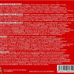 5 CD 100 Classical Music Pieces, Baroque, Classical, Romantic, Piano and Strings Music, Mozart, Chopin, Bach…