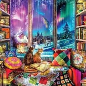 Buffalo Games - Aimee Stewart - Winter Reading Nook - 1000 Piece Jigsaw Puzzle for Adults Challenging Puzzle Perfect for Game Nights - Finished Puzzle Size is 26.75 x 19.75