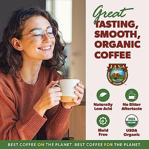 Java Planet Low Acid Coffee, Organic Colombian Single Origin: Whole Bean Medium Dark Roast - Smooth Full Flavored Coffee Bean, 1LB Bag - Image 2