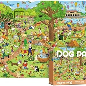 Antelope - 1000 Piece Puzzle for Adults, Dog Park Jigsaw Puzzles 1000 Pieces - 1000 Pieces High Resolution, Matte Finish, Smooth Edging, No Dust Leisure Animal Puzzle
