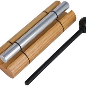 Woodstock Wind Chimes Zenergy Solo Hand Chime, Silver (7") Musically Tuned for Meditation, Yoga and Mindfulness, Bell Percussion Instrument For Teachers and Classrooms