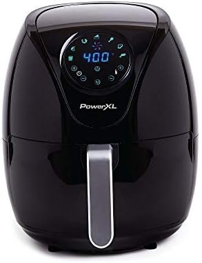 PowerXL Air Fryer 7 QT Maxx Classic, Extra Hot Air Fry, Cook, Crisp, Broil, Roast, Bake, High Gloss Finish, Nonstick, Black