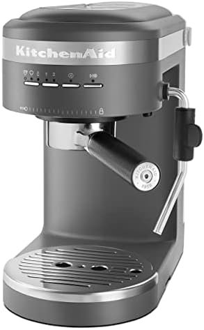 KitchenAid Semi-Automatic Espresso Machine KES6403, Matte Charcoal Grey, 1.4 Liters