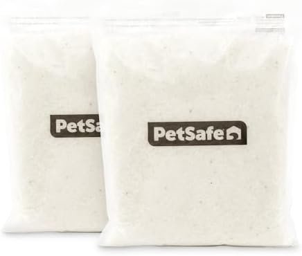 PetSafe ScoopFree Premium Crystal Cat Litter (Two 4.3 Lb Bags of Litter – 8.6 Lb Total) Kitten Litter Quickly Absorbs Urine, Dries Solid Waste, Eliminates Odors 5 Times Faster, Fragrance-Free