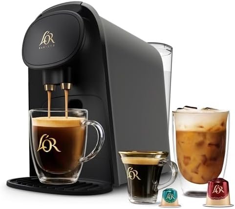 L’OR Barista System Coffee and Espresso Machine Combo by Philips, Matte Grey