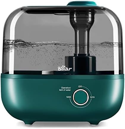 Bear Humidifiers for Bedroom Large Room Home, 5L Cool Mist Top Fill Humidifiers, Quiet Air Humidifier for Baby Nursery & Plants, Lasts Up to 35 Hours, Auto Shut-Off