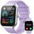 Smart Watch for Men Women (Answer/Make Call), 1.96″ HD Smartwatch with Heart Rate/Sleep Monitor/Pedometer/Calories, 113+ Sports Fitness Watch, IP68 Waterproof Activity Tracker for Android iOS-Purple