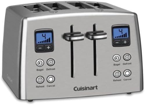 Cuisinart CPT-435P1 4-Slice Countdown Motorized Toaster, Stainless Steel