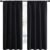 NICETOWN Halloween Black Blackout Curtain Blinds – Solid Thermal Insulated Window Treatment Blackout Drapes/Draperies for Bedroom (2 Panels, 42 inches Wide by 63 inches Long, Black)