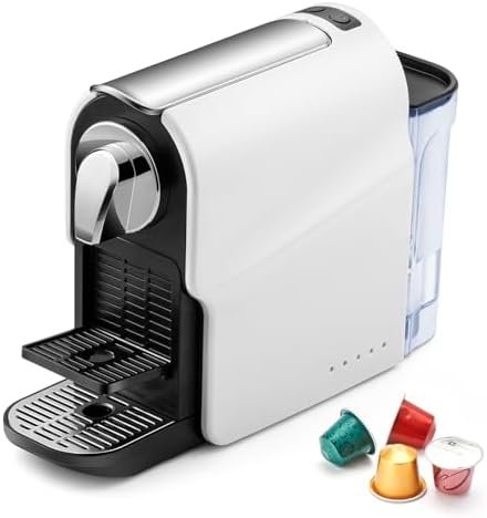 Espresso Pod Machine for Home, Compact Capsule Coffee Maker for NS Original Pods, 20 Bar High Pressure Pump, 22oz Removable Water Tank, Adjustable Cup Tray, 1350W