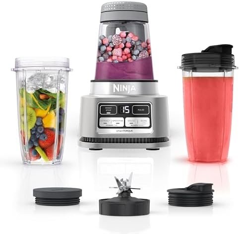 Ninja Blenders for Kitchen | Smoothie Blender, Mixer, Grinder – Premium Blending Performance for Sauces, Frozen Drinks, and More | 1200 Peak Watt Motor | SS101 Foodi Personal Smoothie Maker