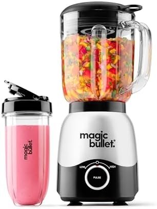 magic bullet Combo Blender, 48oz Pitcher, Blending Cup, Simple Speed Dial – MBF50200