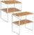 SONGMICS Cabinet Organizer Shelf, Set of 4 Kitchen Counter Shelves, Kitchen Storage, Spice Rack, Stackable, Expandable, Metal and Engineered Wood, Cloud White and Natural Beige UKCS010N01
