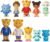 Daniel Tiger’s Neighborhood Friends & Family Figure Set (10 Pack) Includes: Daniel, Friends, Dad & Mom Tiger, Tigey & Exclusive Figure Pandy [Amazon Exclusive]