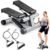 Sunny Health & Fitness Mini Steppers for Exercise at Home, Stair Step Workout Machine with Optional Resistance Bands, Full Body Cardio Equipment, Optional Free SunnyFit App Connection Smart Stepper