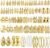 42 Pairs Gold Hoop Earrings Set for Women, Fashion Chunky Pearl Earrings Multipack Twisted Statement Earring Pack, Hypoallergenic Small Big Hoops Earrings for Birthday Party (Gold-42 pairs)
