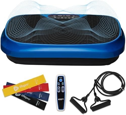 Lifepro Waver Mini Vibration Plate – Whole Body Vibration Platform Exercise Machine – Home & Travel Workout Equipment for Weight Loss, Toning & Wellness – Max User Weight 260lbs