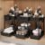 3 Pack Under Sink Organizer, 2-Tier Multi-Use Kitchen Bathroom Organizers and Storage with Sliding Drawer，Bathroom Cabinet Organizer (Black, 3 Pack)