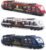 OTONOPI Toy Train Set High Speed Locomotive Engine Die Cast Model Car Sliding Linked Subway Bullet Train Set for Kids Pack of 3